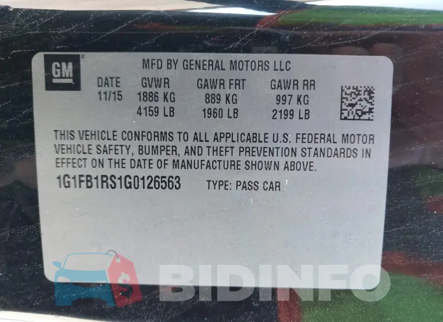 1G1FB1RS1G0126563 Photo# 9