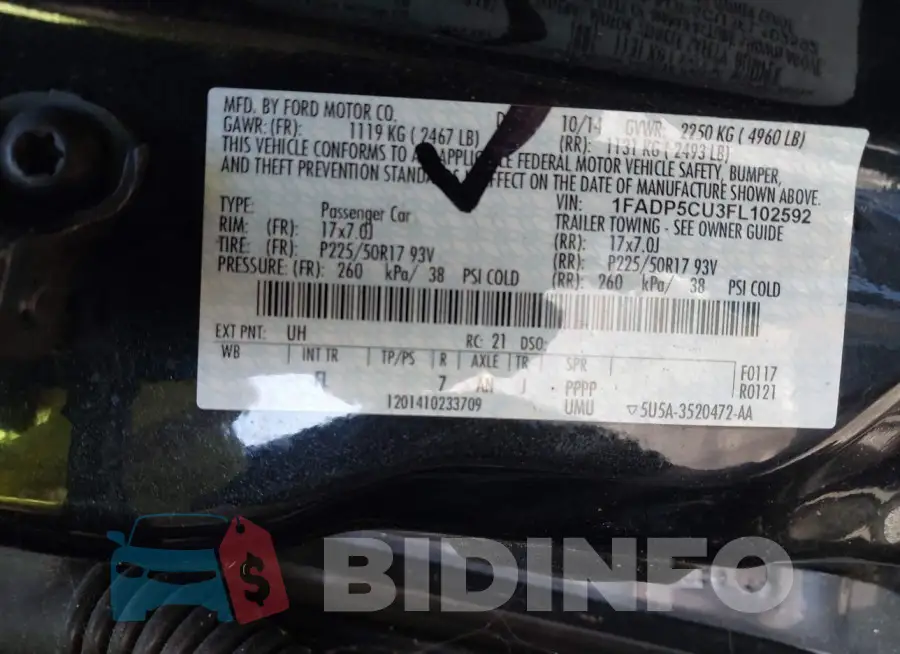 1FADP5CU3FL102592 Photo# 9