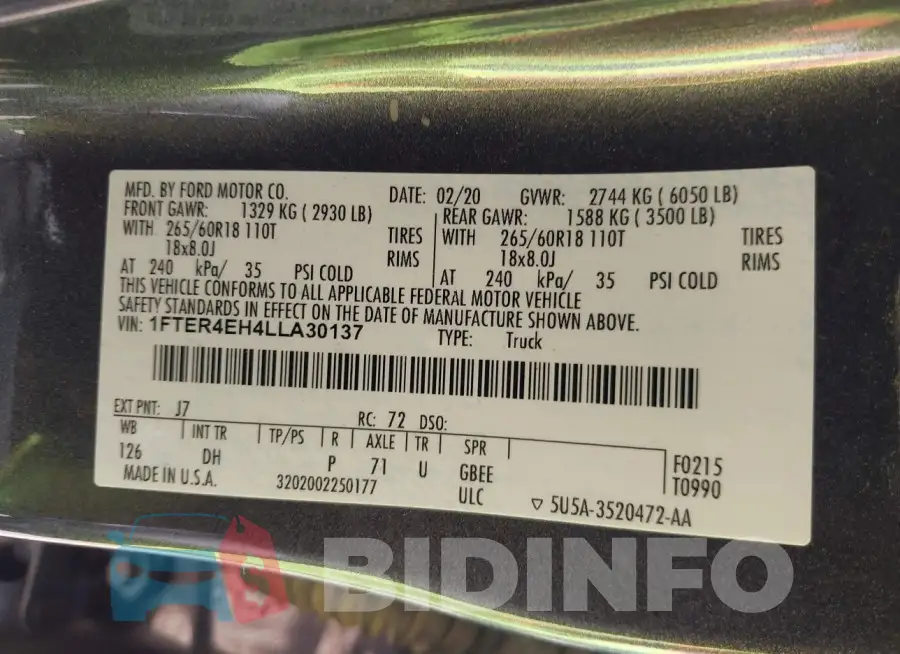 1FTER4EH4LLA30137 Photo# 9