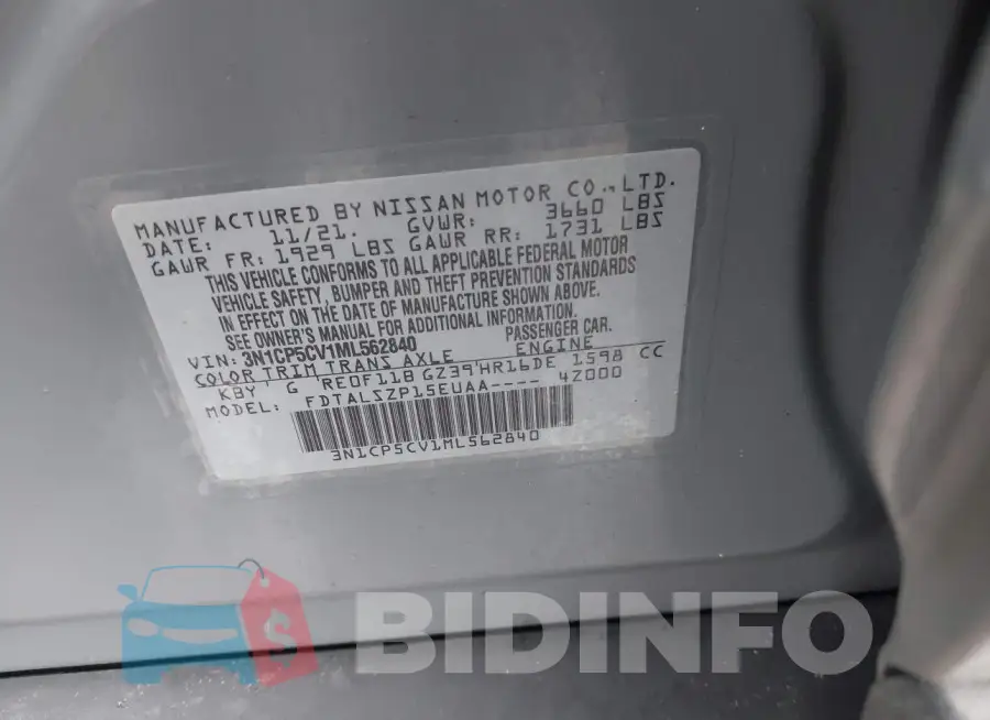 3N1CP5CV1ML562840 Photo# 9