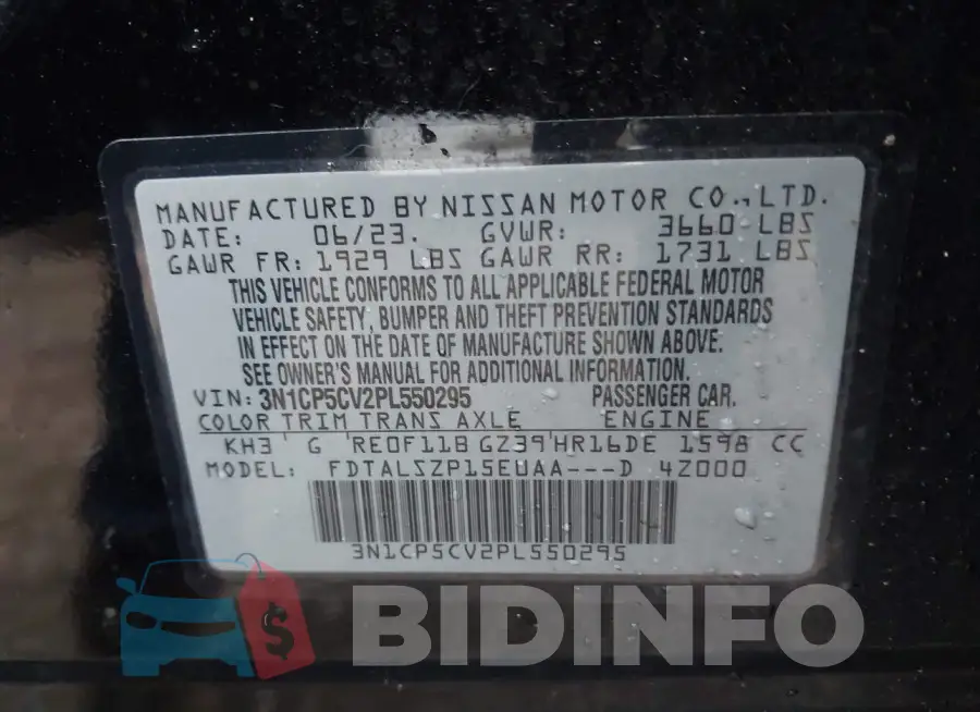 3N1CP5CV2PL550295 Photo# 9