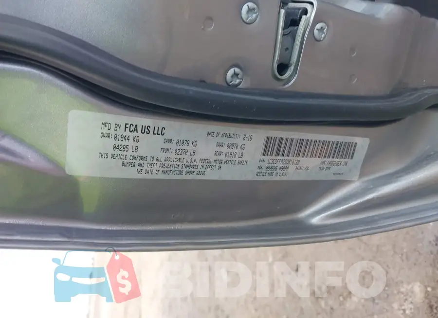 1C3CDFFA2GD818129 Photo# 9