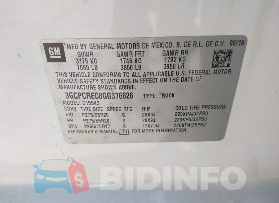 3GCPCREC8GG376626 Photo# 9