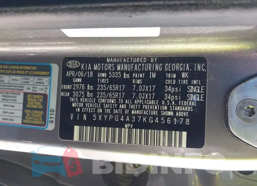 5XYPG4A37KG456178 Photo# 9