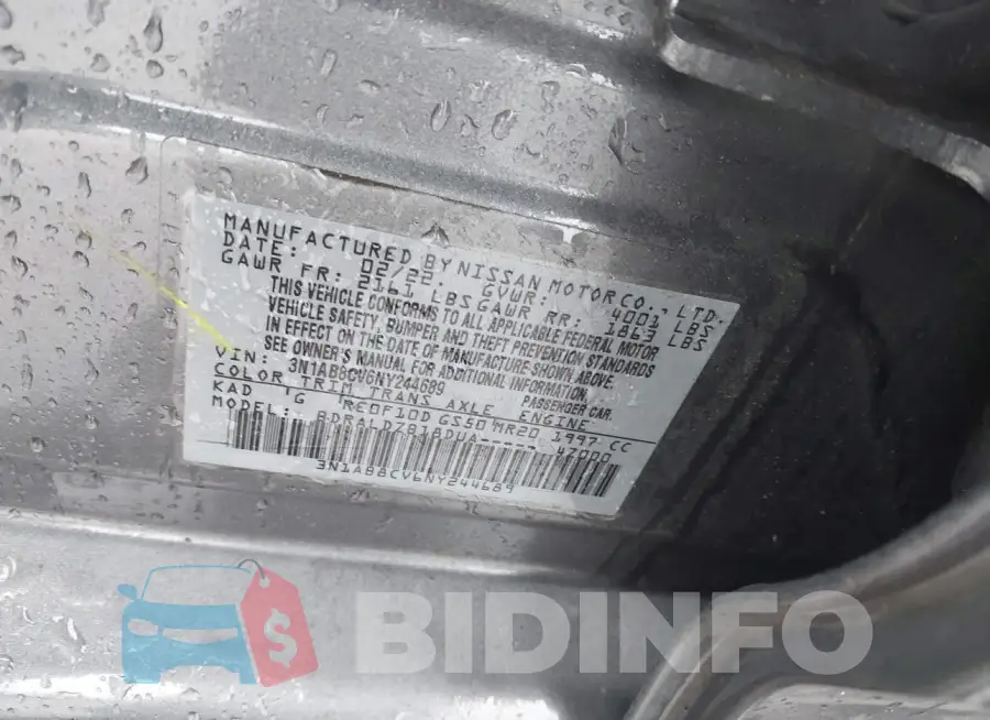 3N1AB8CV6NY244689 Photo# 9
