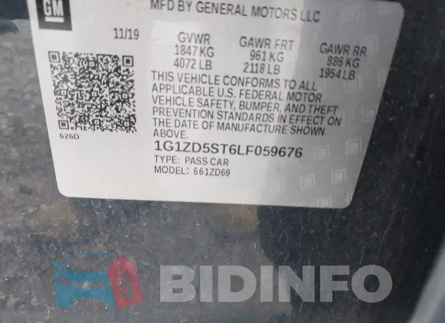 1G1ZD5ST6LF059676 Photo# 9