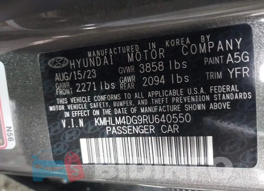 KMHLM4DG9RU640550 Photo# 9
