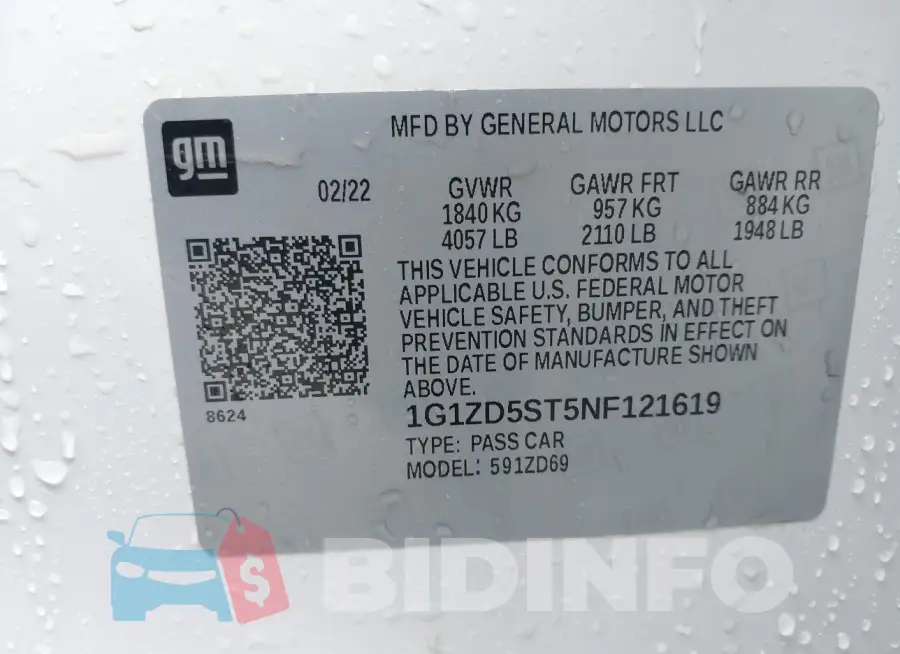 1G1ZD5ST5NF121619 Photo# 9
