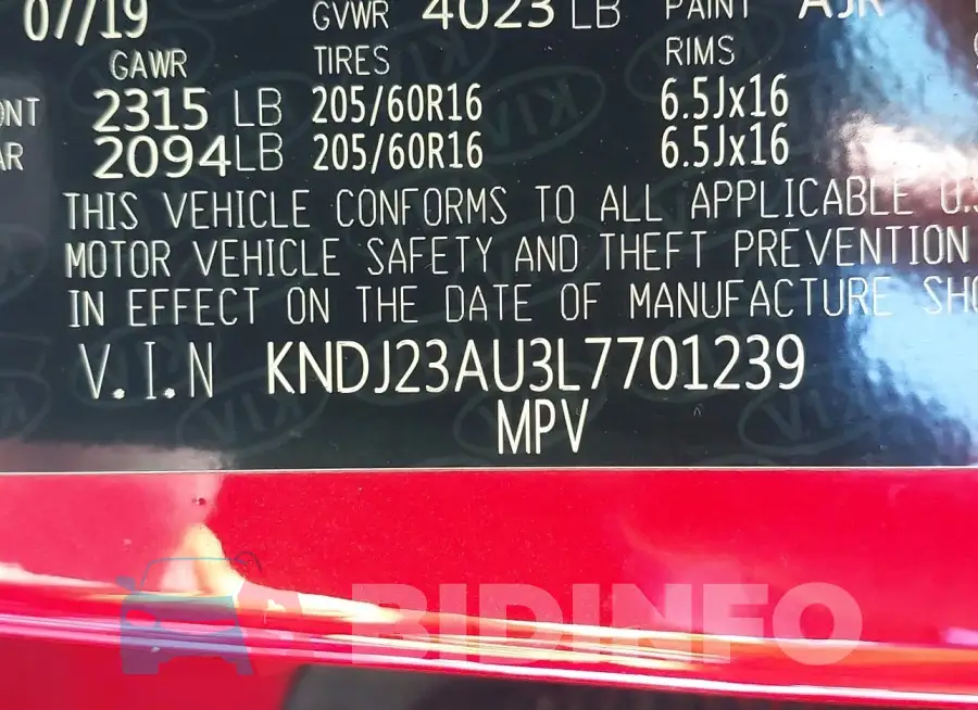KNDJ23AU3L7701239 Photo# 9