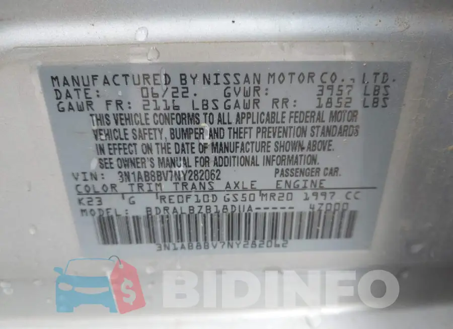 3N1AB8BV7NY282062 Photo# 9