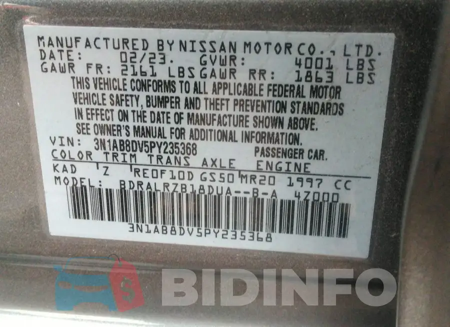 3N1AB8DV5PY235368 Photo# 9
