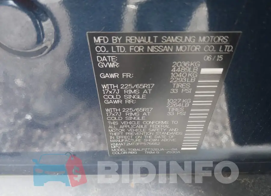KNMAT2MT3FP576662 Photo# 9