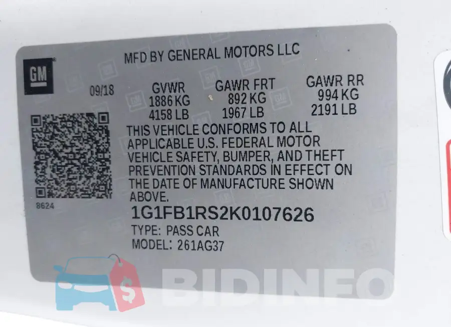 1G1FB1RS2K0107626 Photo# 9