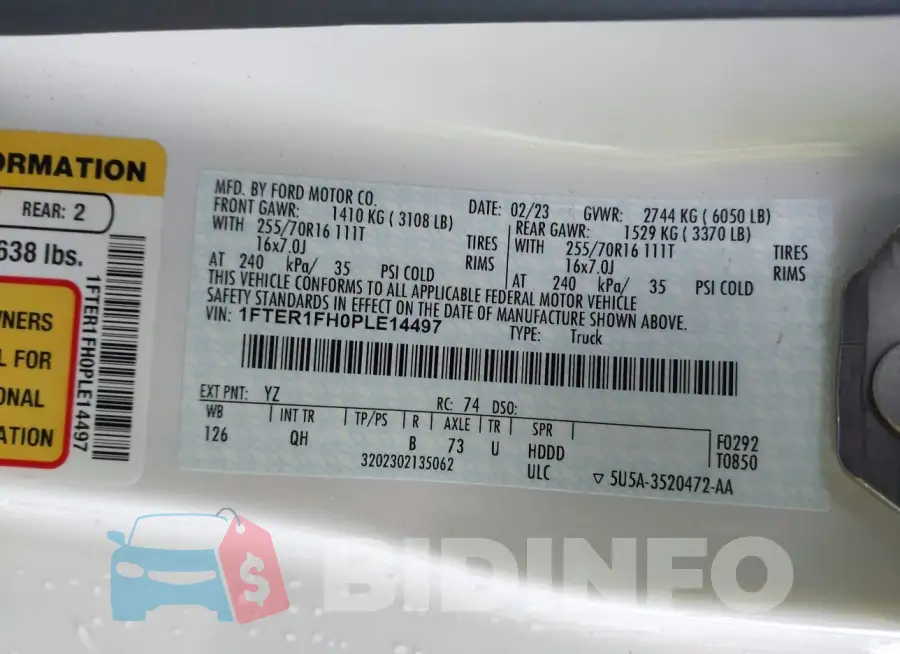 1FTER1FH0PLE14497 Photo# 9