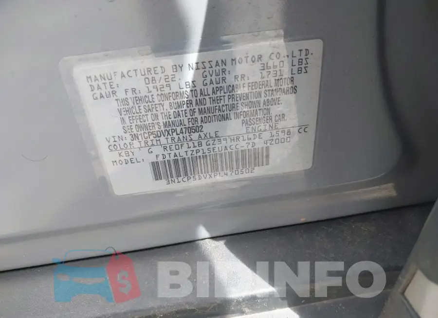 3N1CP5DVXPL470502 Photo# 9