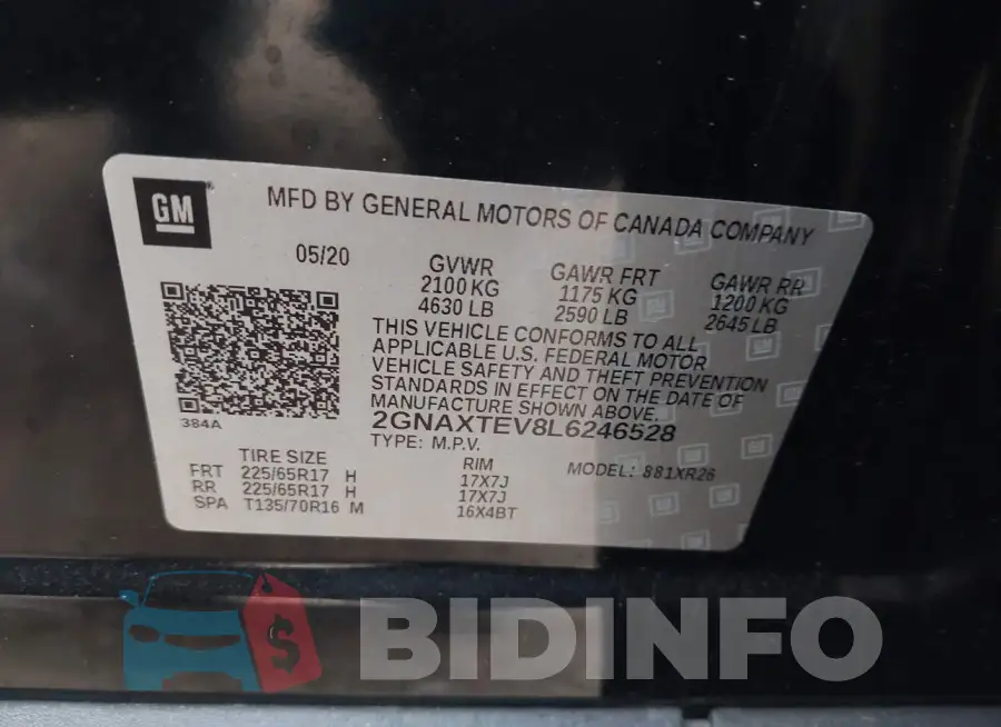 2GNAXTEV8L6246528 Photo# 9