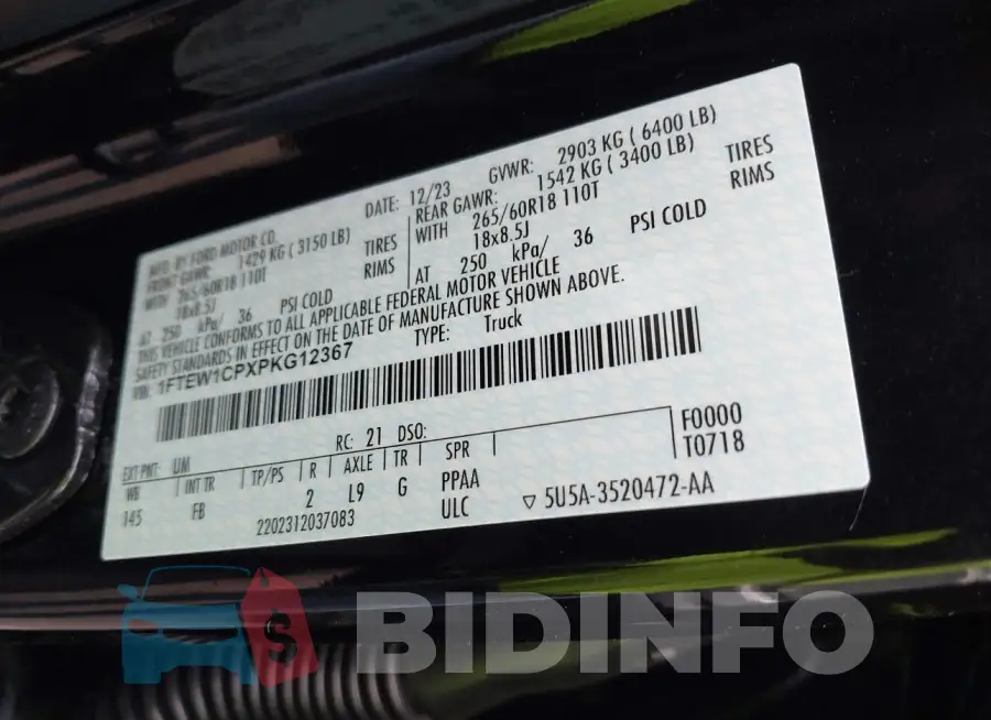 1FTEW1CPXPKG12367 Photo# 9