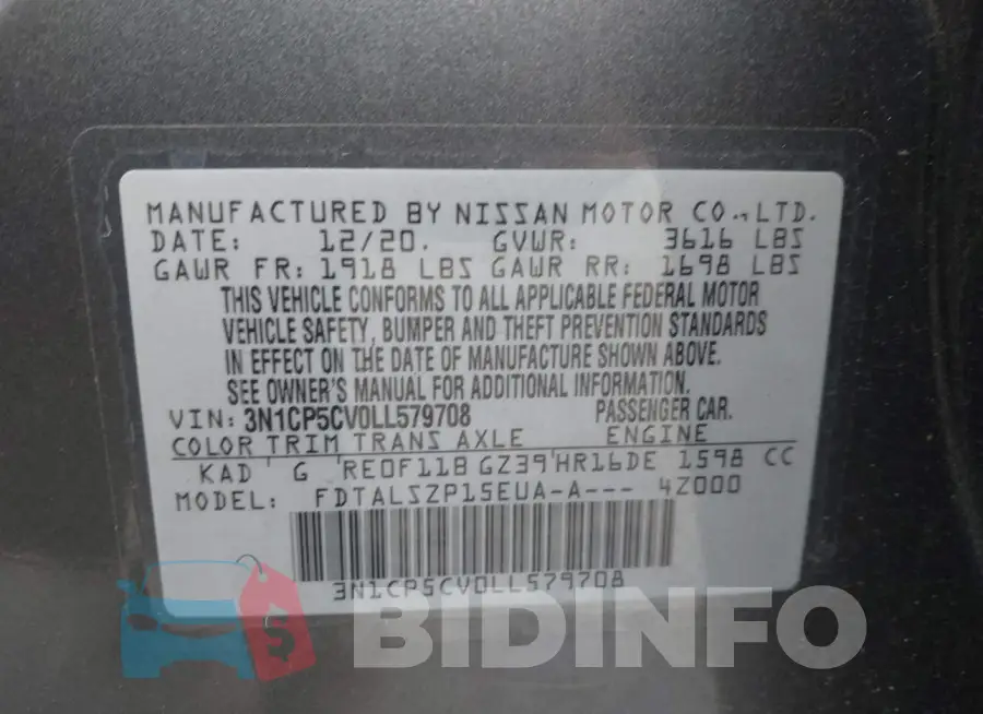 3N1CP5CV0LL579708 Photo# 9