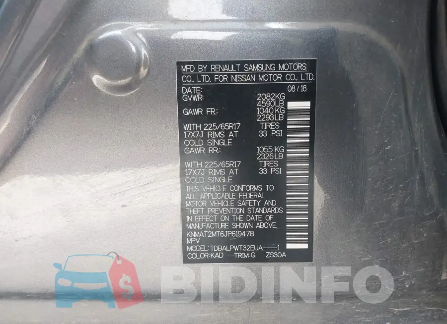 KNMAT2MT6JP619478 Photo# 9