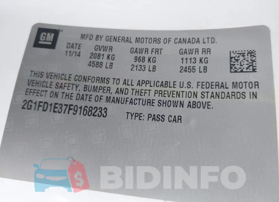 2G1FD1E37F9168233 Photo# 9