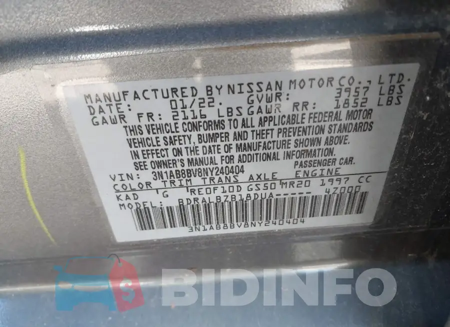 3N1AB8BV8NY240404 Photo# 9