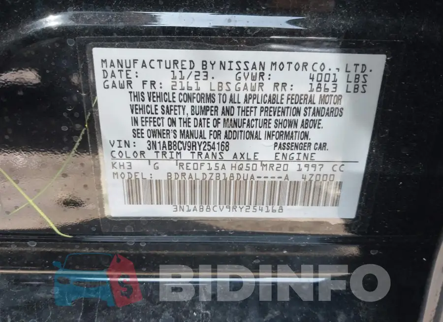 3N1AB8CV9RY254168 Photo# 9
