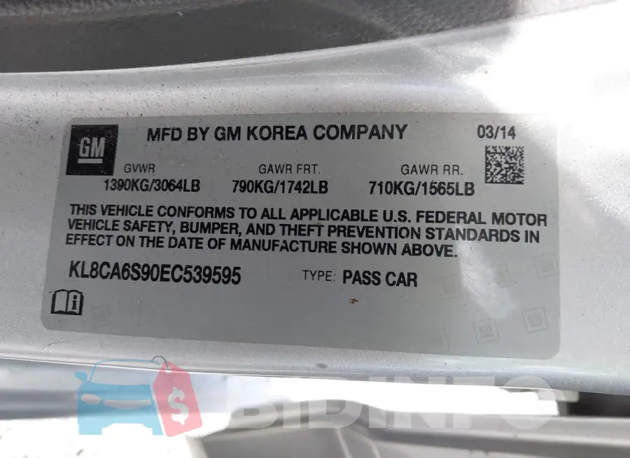 KL8CA6S90EC539595 Photo# 9