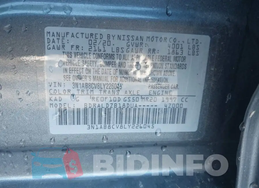 3N1AB8CV8LY226045 Photo# 9