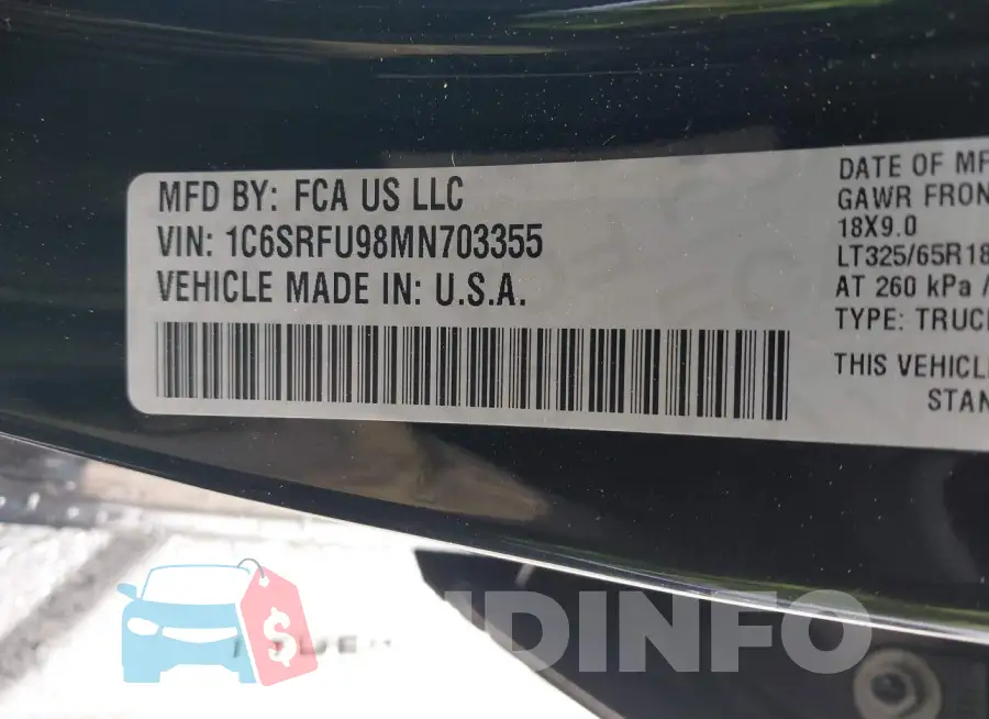 1C6SRFU98MN703355 Photo# 9