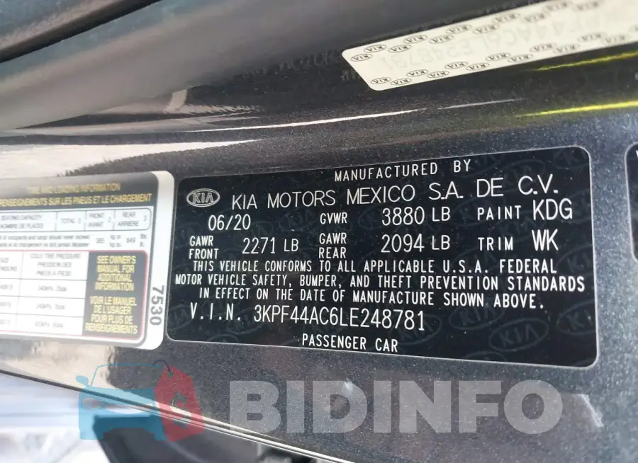 3KPF44AC6LE248781 Photo# 9