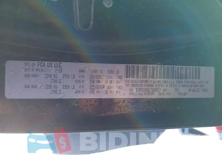 3C4PDCAB2LT202317 Photo# 9