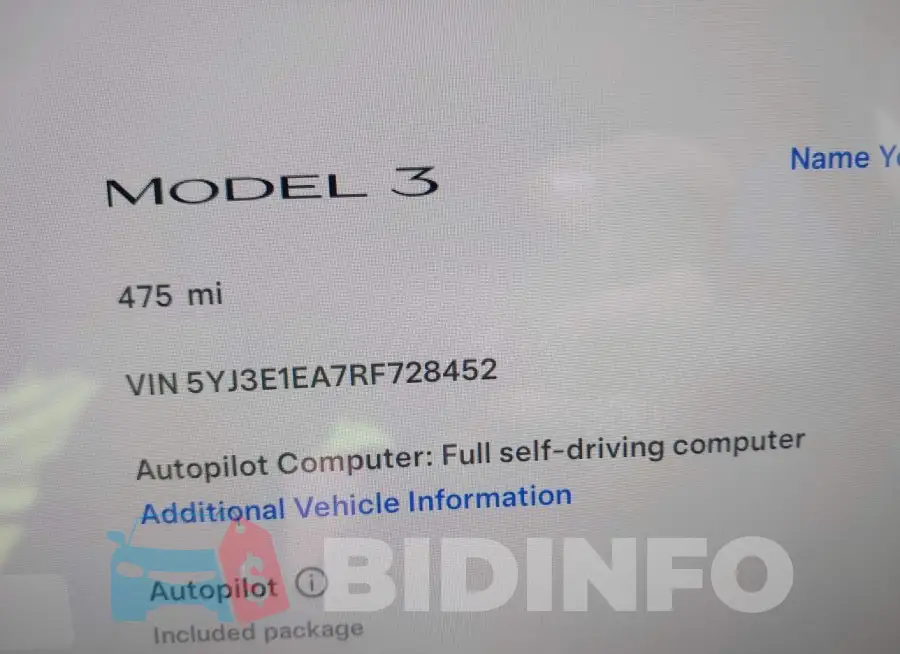 5YJ3E1EA7RF728452 Photo# 12