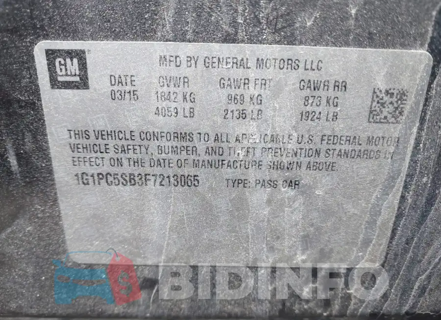 1G1PC5SB3F7213065 Photo# 9