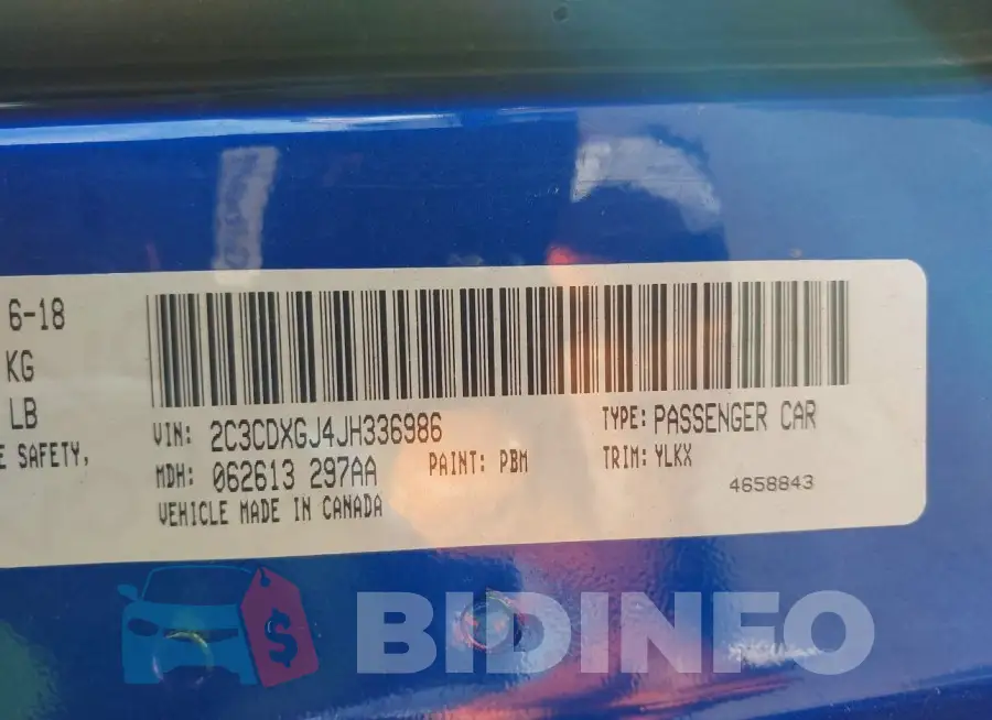 2C3CDXGJ4JH336986 Photo# 9