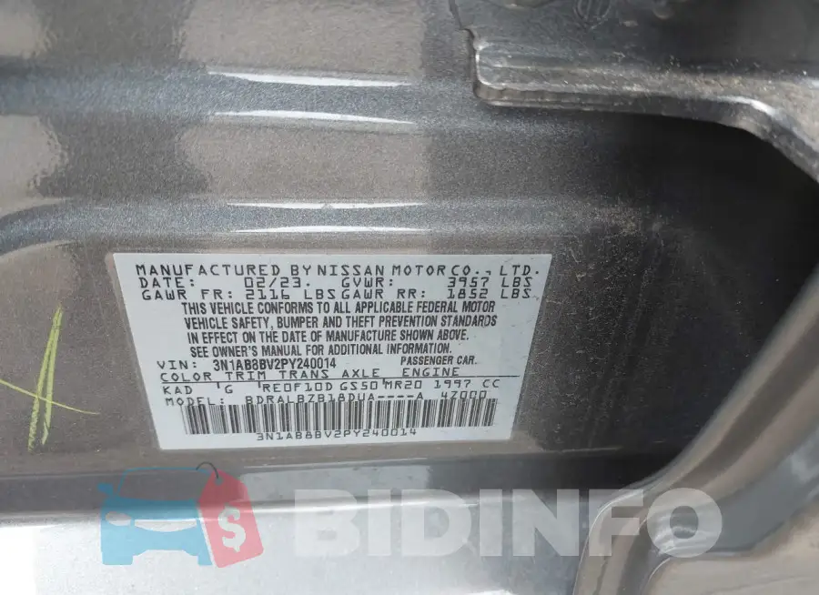 3N1AB8BV2PY240014 Photo# 9