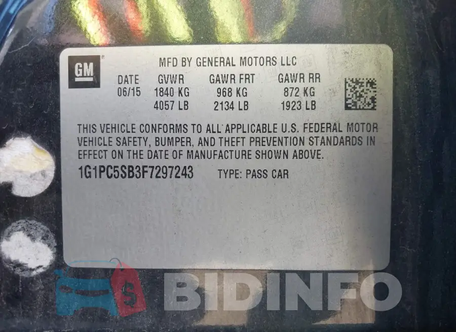 1G1PC5SB3F7297243 Photo# 9