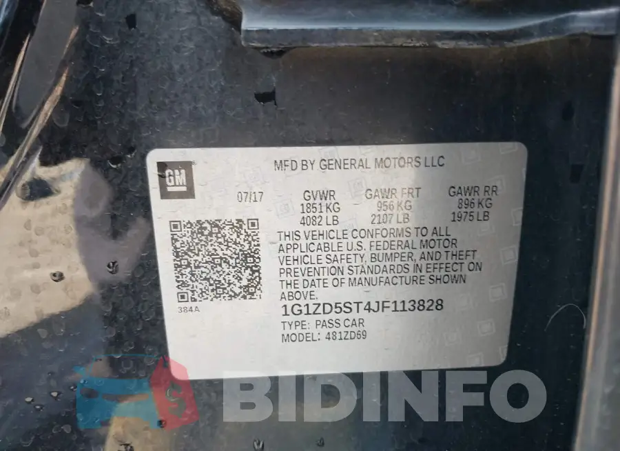 1G1ZD5ST4JF113828 Photo# 9