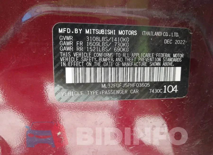 ML32FUFJ5PHF03605 Photo# 9