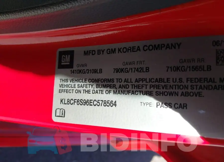 KL8CF6S96EC578564 Photo# 9