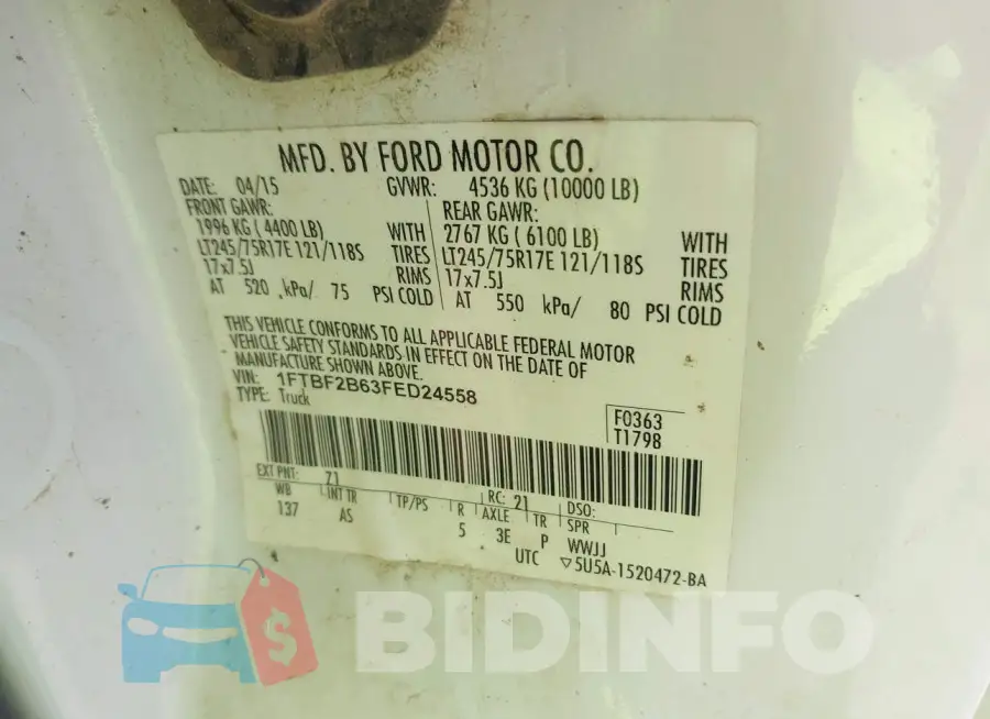 1FTBF2B63FED24558 Photo# 9