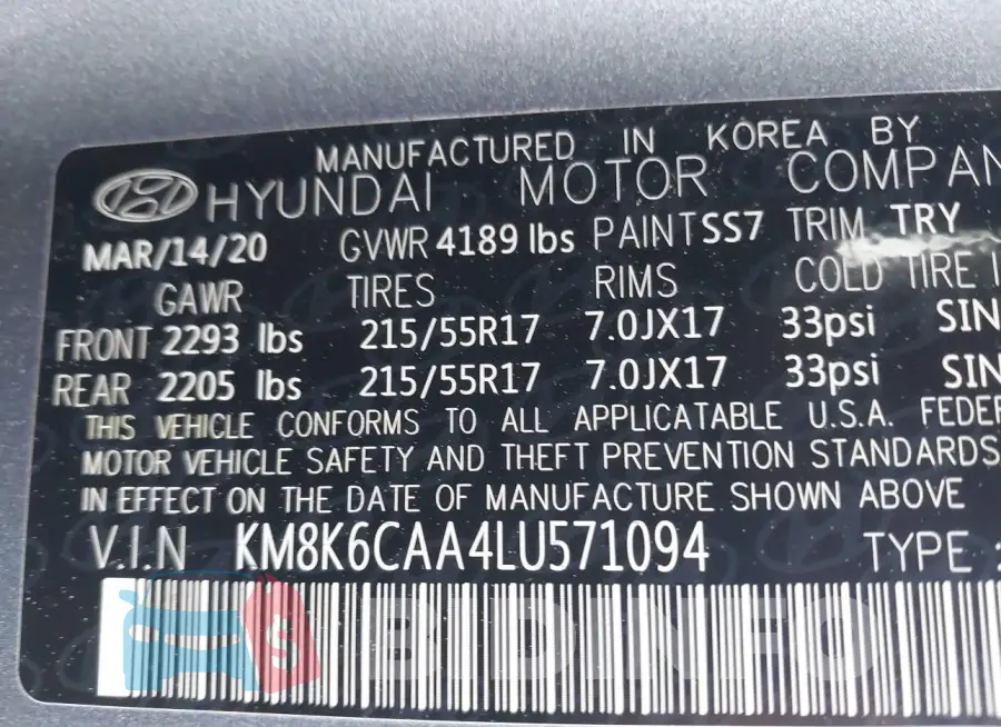 KM8K6CAA4LU571094 Photo# 9