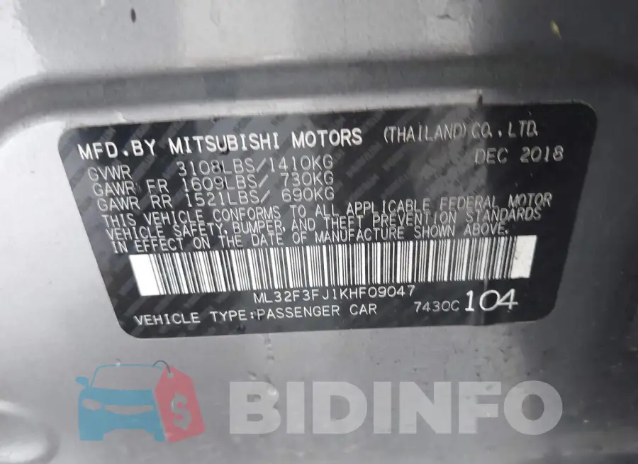 ML32F3FJ1KHF09047 Photo# 9