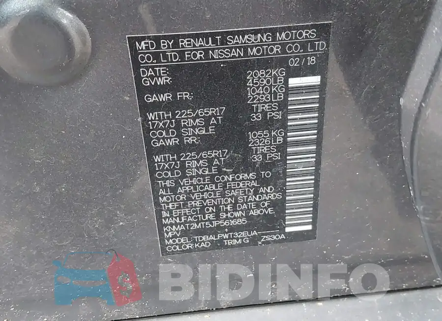 KNMAT2MT5JP561685 Photo# 9