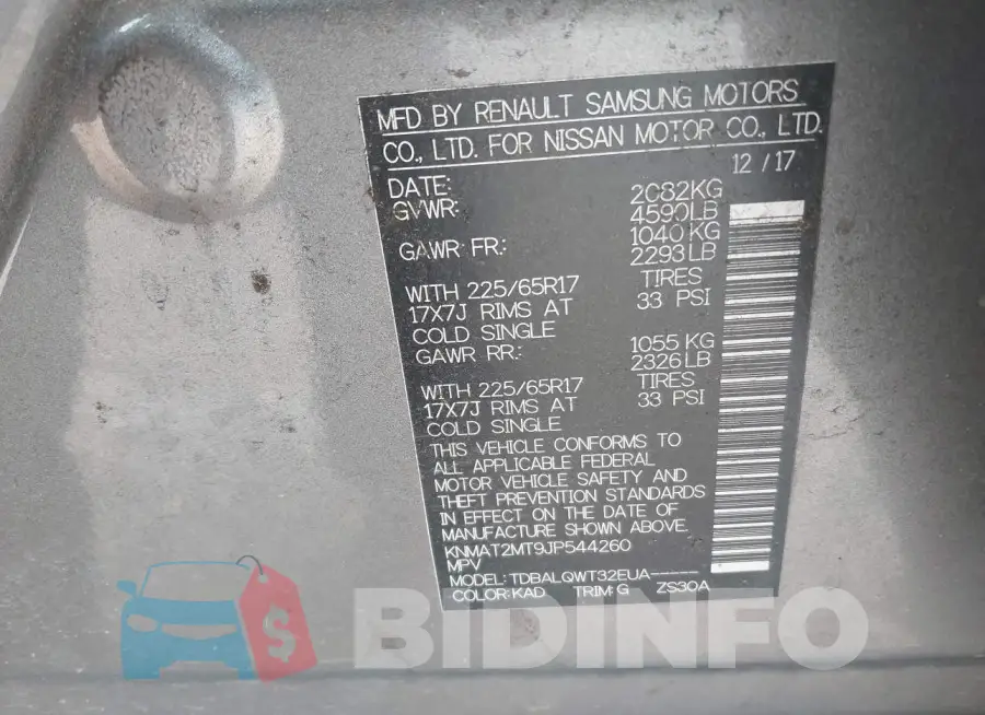 KNMAT2MT9JP544260 Photo# 9
