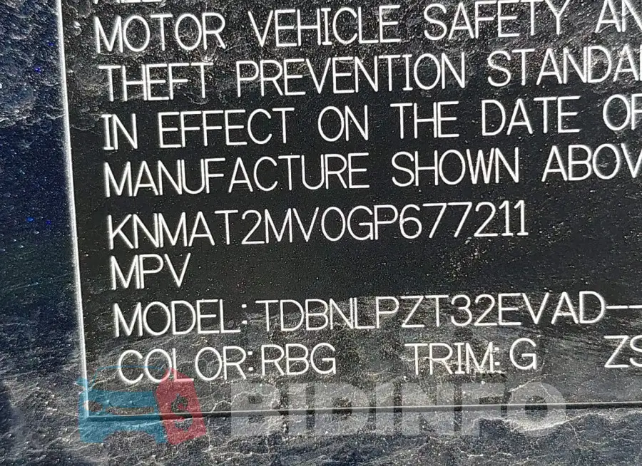 KNMAT2MV0GP677211 Photo# 9