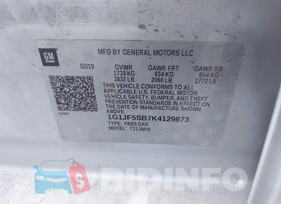 1G1JF5SB7K4129873 Photo# 9