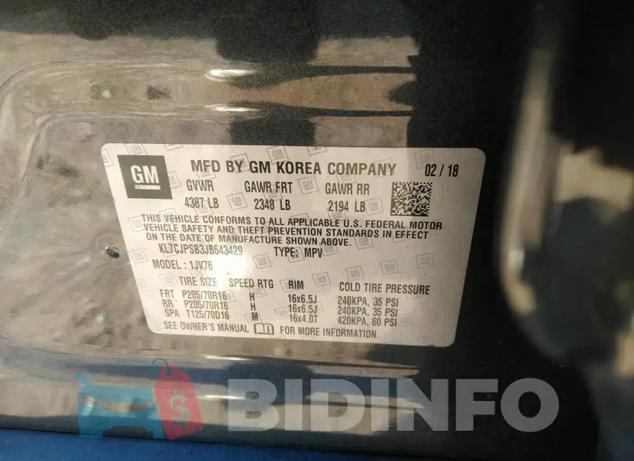 KL7CJPSB3JB643429 Photo# 9