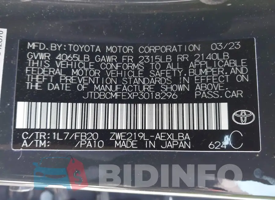JTDBCMFEXP3018296 Photo# 9