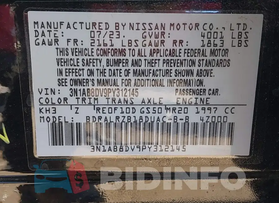 3N1AB8DV9PY312145 Photo# 9