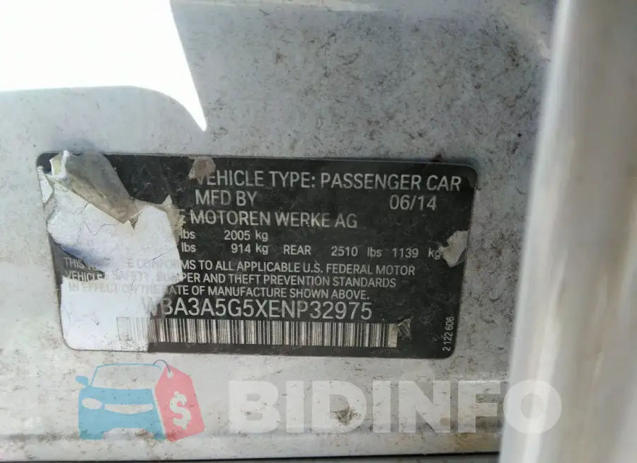 WBA3A5G5XENP32975 Photo# 9